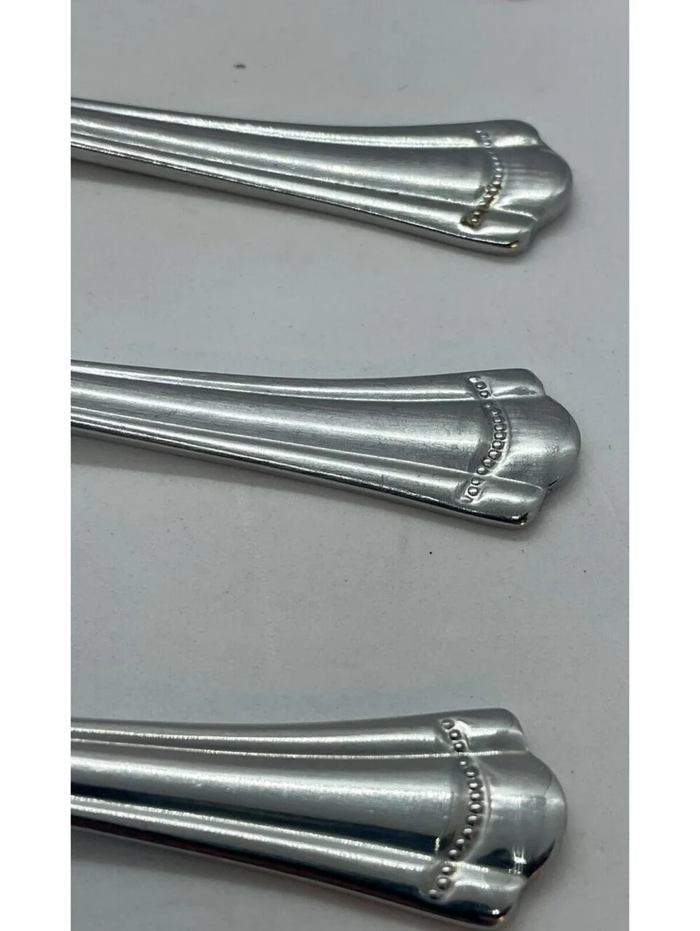 (5) Farberware Stainless Indonesia ROMANCE Teaspoon Lot ~ 6 1/4”